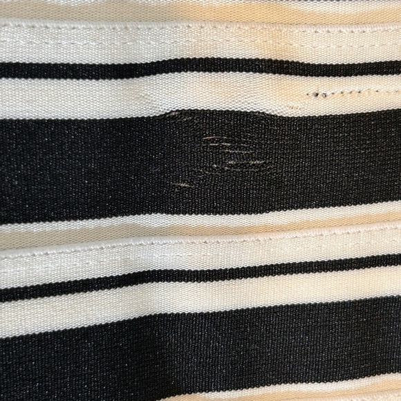 Anthropologie Maeve Black White Crosswise Flare Skater Dress, size 4 - Picture 7 of 15